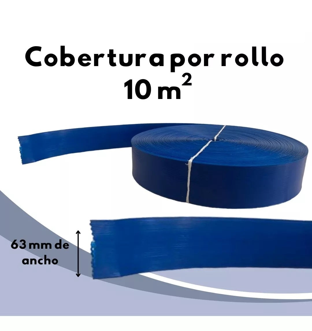 Cinta Rompevientos Plástica Malla Ciclónica Rollo De 10 M2 Azul