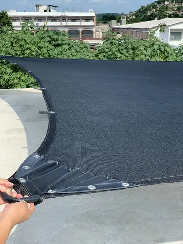 Malla Sombra 5x8 Reforzada lista para colocar 90% sombra