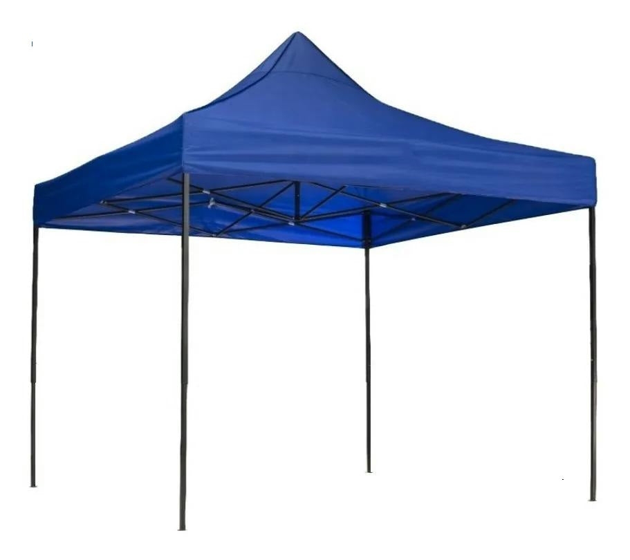 Carpa Toldo 3x3 Plegable Impermeable Con Armazón Azul
