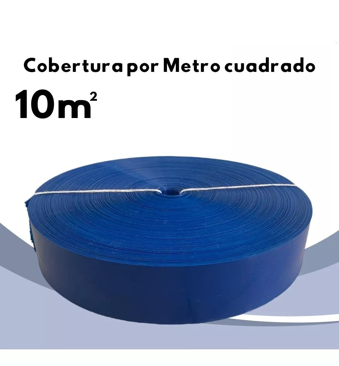 Cinta Rompevientos Plástica Malla Ciclónica Rollo De 10 M2 Azul