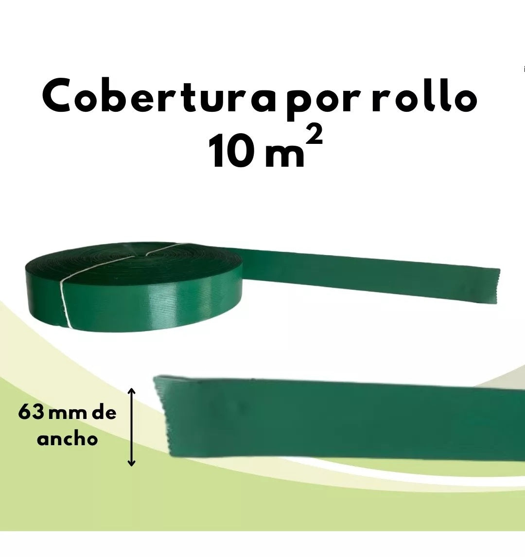 Cinta Rompevientos Plástica Malla Ciclónica Rollo De 10 M2 Verde