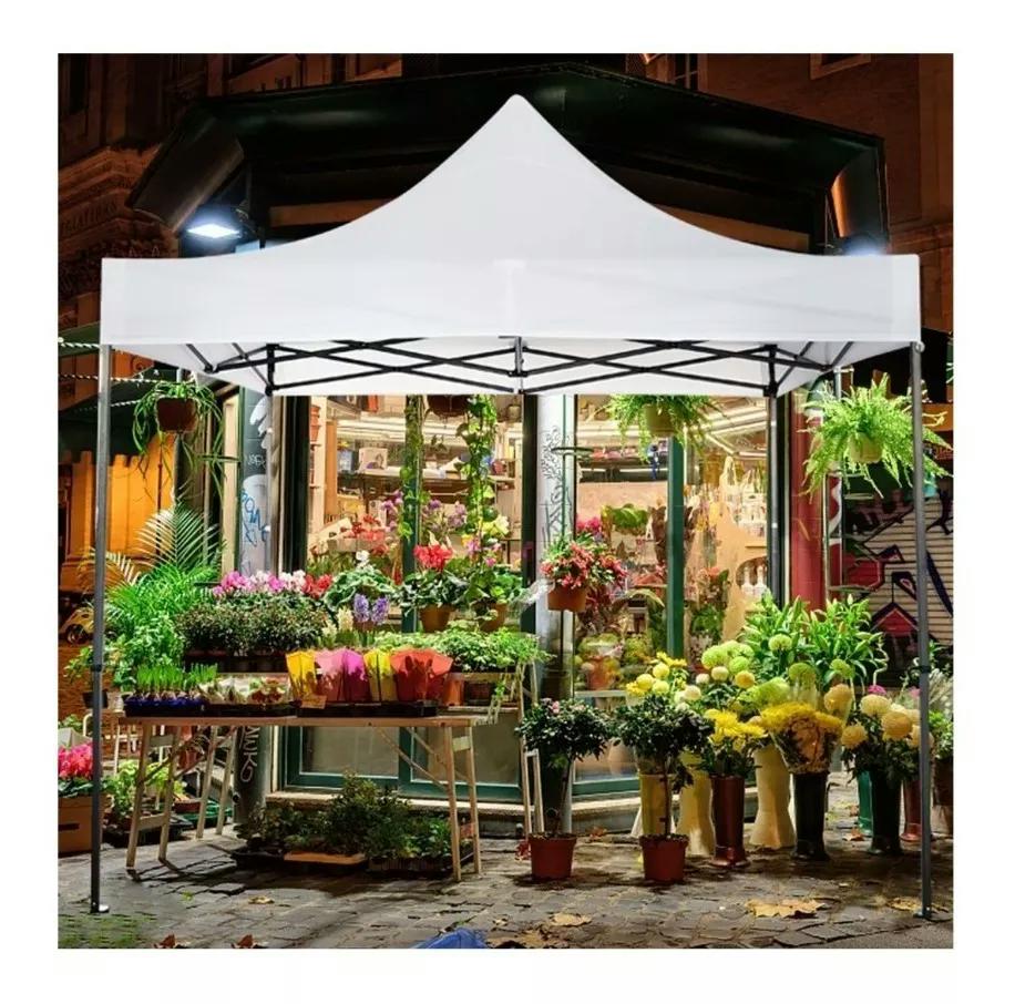 Carpa Toldo Plegable 2x2 M Jardin Reforzado Impermeable Blanco