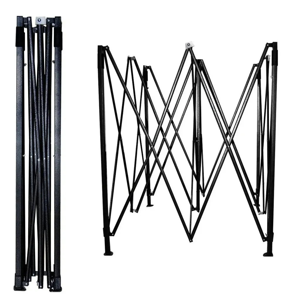 Carpa Toldo 3x3 Plegable Impermeable Con Armazón Rojo