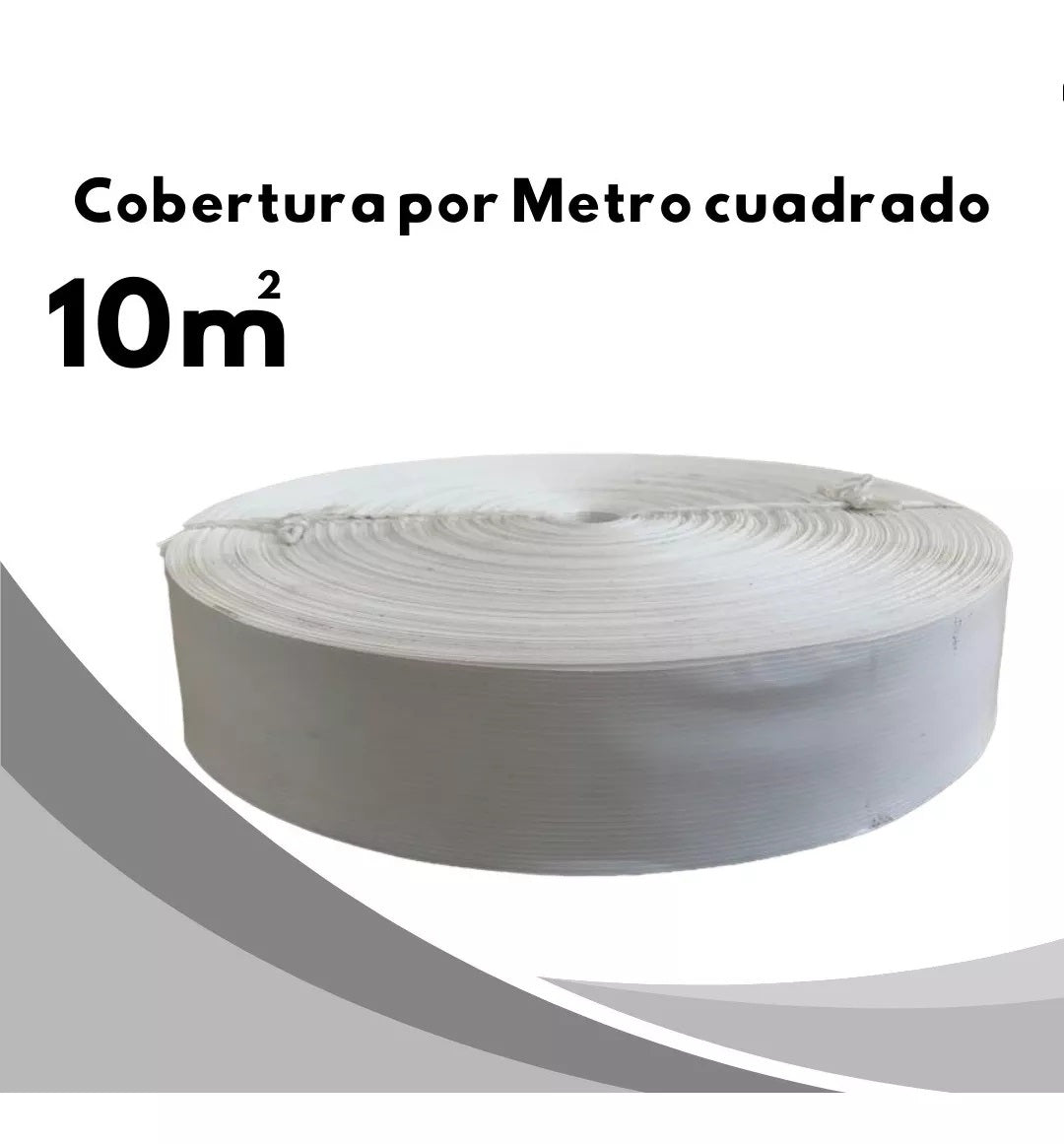 Cinta Rompevientos Plástica Malla Ciclónica Rollo De 10 M2 Blanco