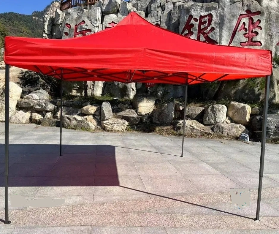 Carpa Toldo 3x3 Plegable Impermeable Con Armazón Rojo