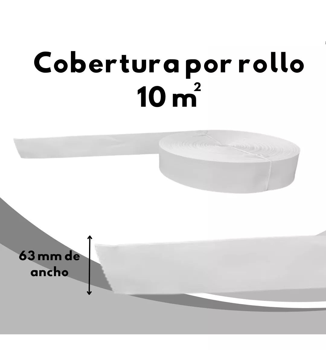 Cinta Rompevientos Plástica Malla Ciclónica Rollo De 10 M2 Blanco