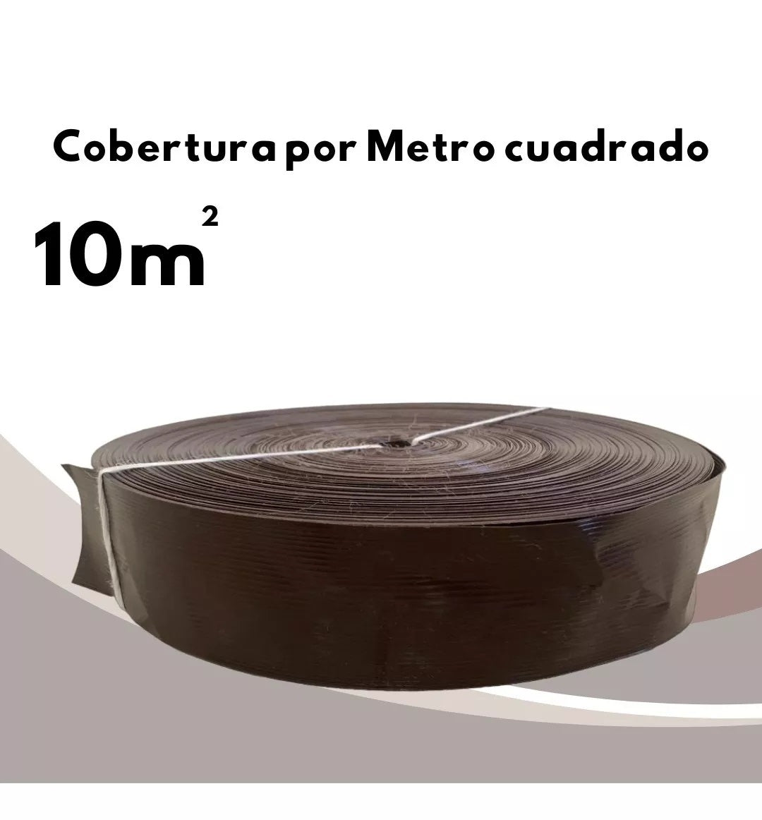 Cinta Rompevientos Plástica Malla Ciclónica Rollo De 10 M2 Cafe- chocolate
