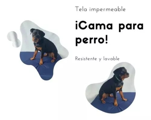Cama Para Perro Extra Grande Impermeable Resistente 120x95cmx10