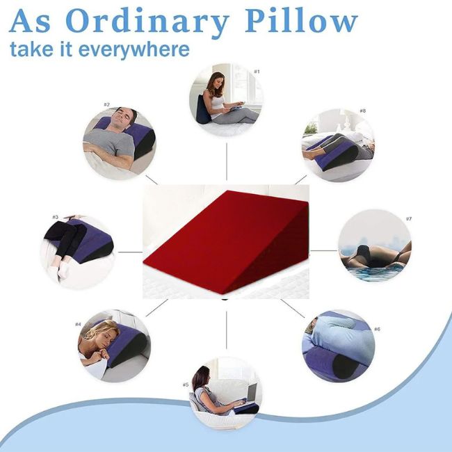 Almohada Cojin Tipo Cuña Antirreflujo Respaldo Adulto / Chicos