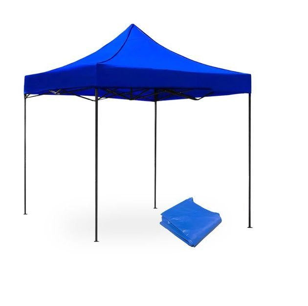 Carpa Toldo 3x3 Plegable Impermeable Con Armazón Azul